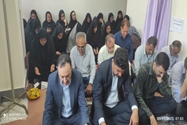 برگزاری زیارت عاشورا در شبکه بهداشت املش به مناسبت ایام محرم 